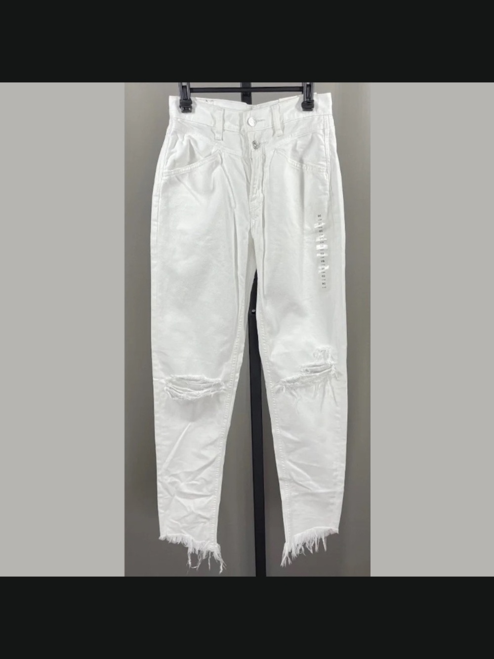 NEW American Eagle Outfitters Jeans Womens 00 white denim skinny preppy boho